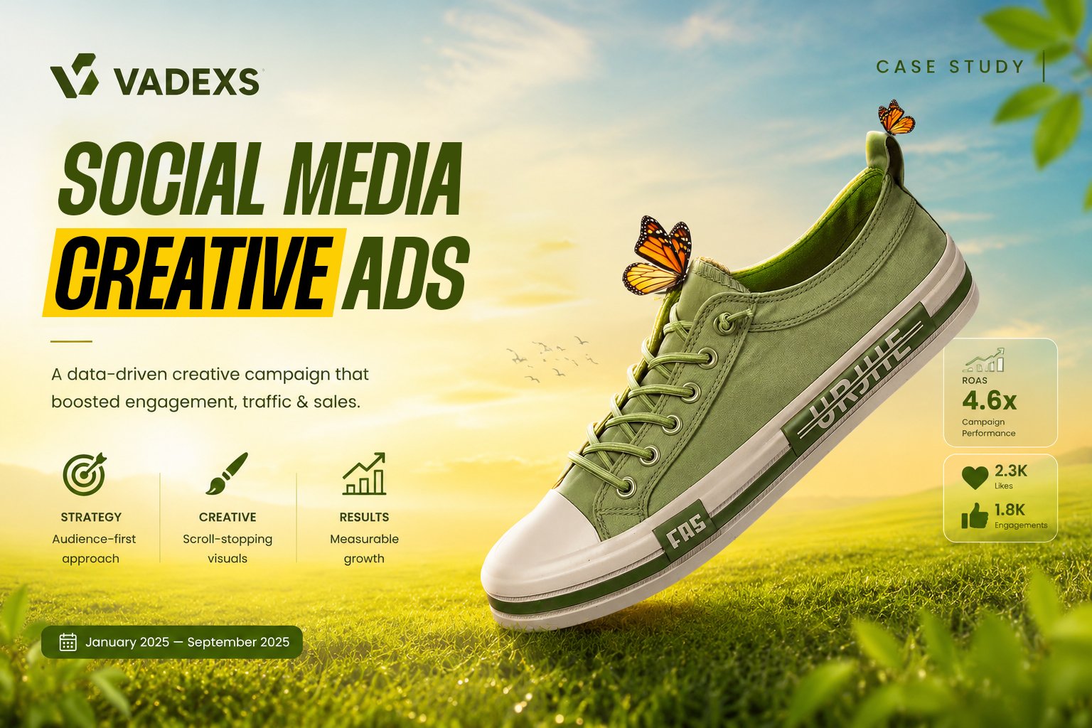 VADEXS Footwear Social Media Creative Advertising Campaign